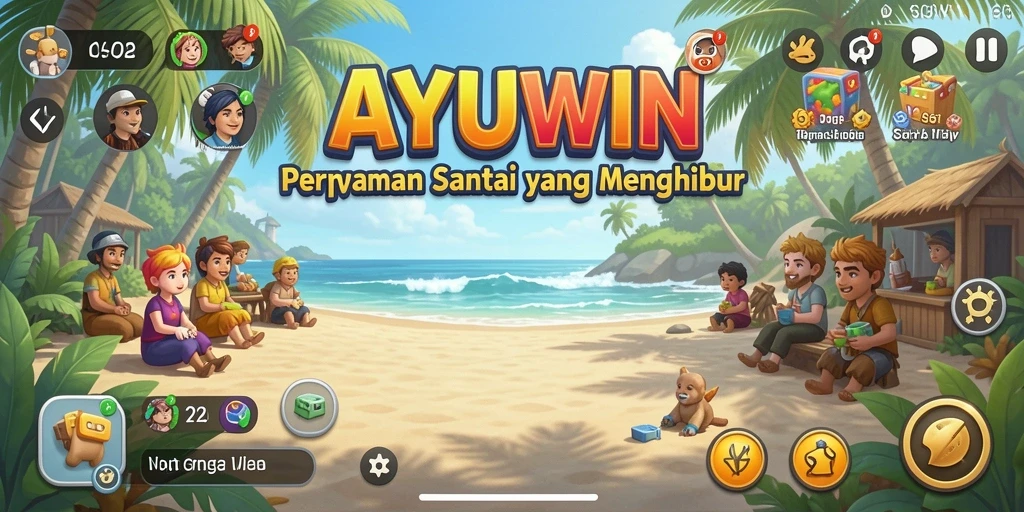 Tampilan gameplay AYUWIN yang menarik dan penuh warna.