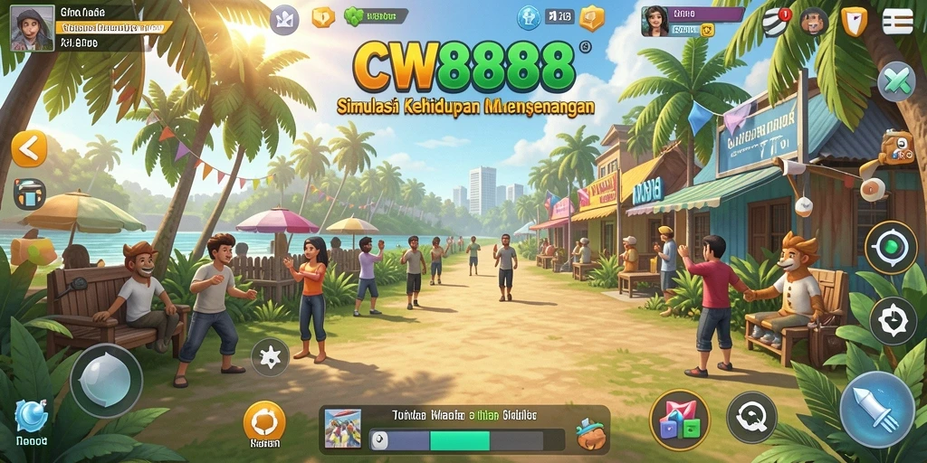 Tampilan gameplay menarik dari CW8888 yang penuh warna.