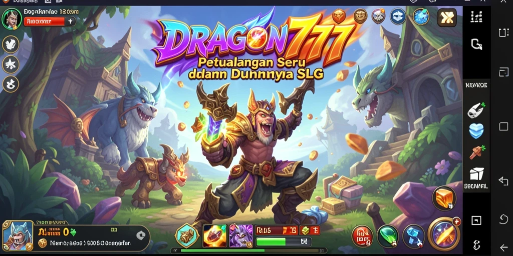 Tampilan menarik dari gameplay seru SLG di DRAGON777.