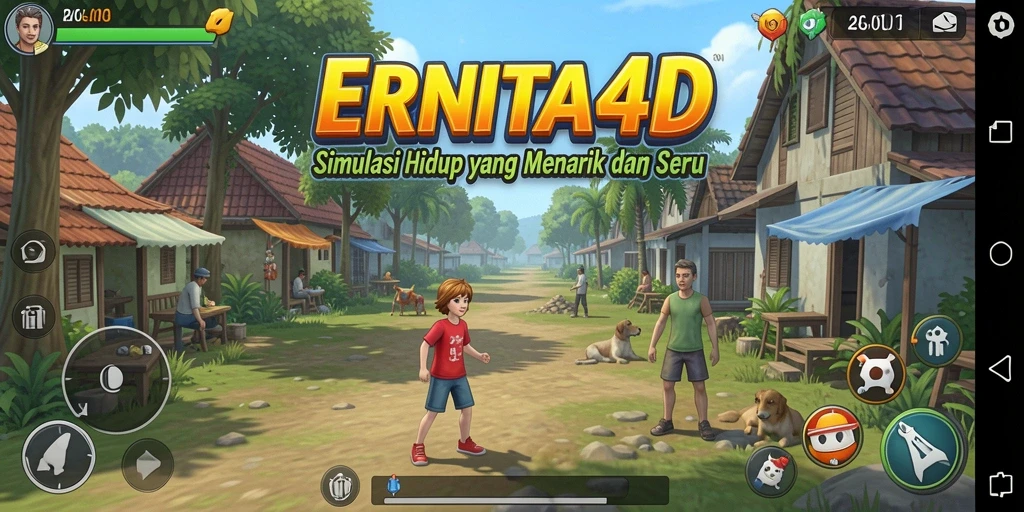 Screenshot menunjukkan gameplay menarik dari ERNITA4D.