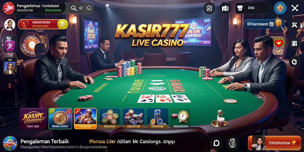 Gameplay Live Casino yang seru dan interaktif di KASIR777.
