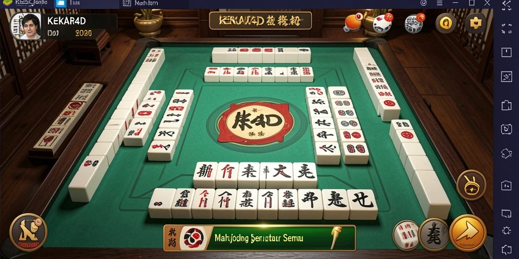 Screenshot utama KEKAR4D menampilkan permainan Mahjong yang menarik.