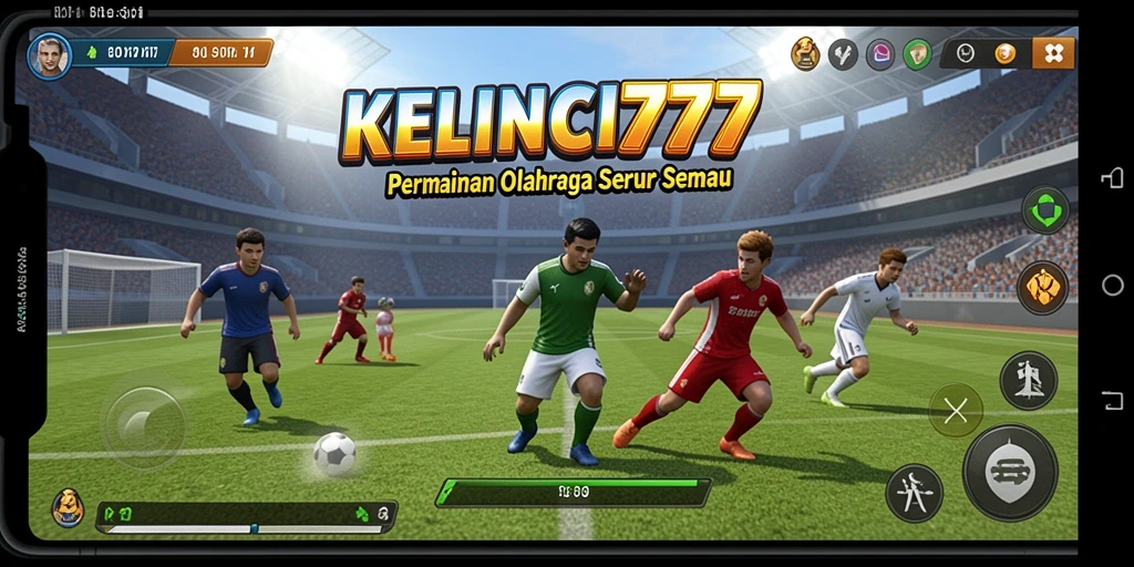Tangkapan layar utama KELINCI777 dengan gameplay olahraga yang seru.
