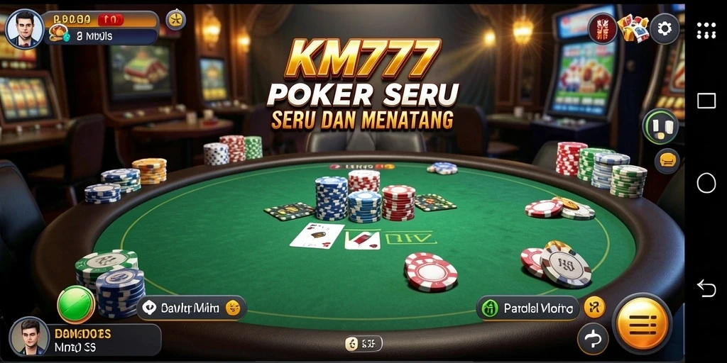 Tampilan gameplay Poker yang memukau dan mendebarkan.