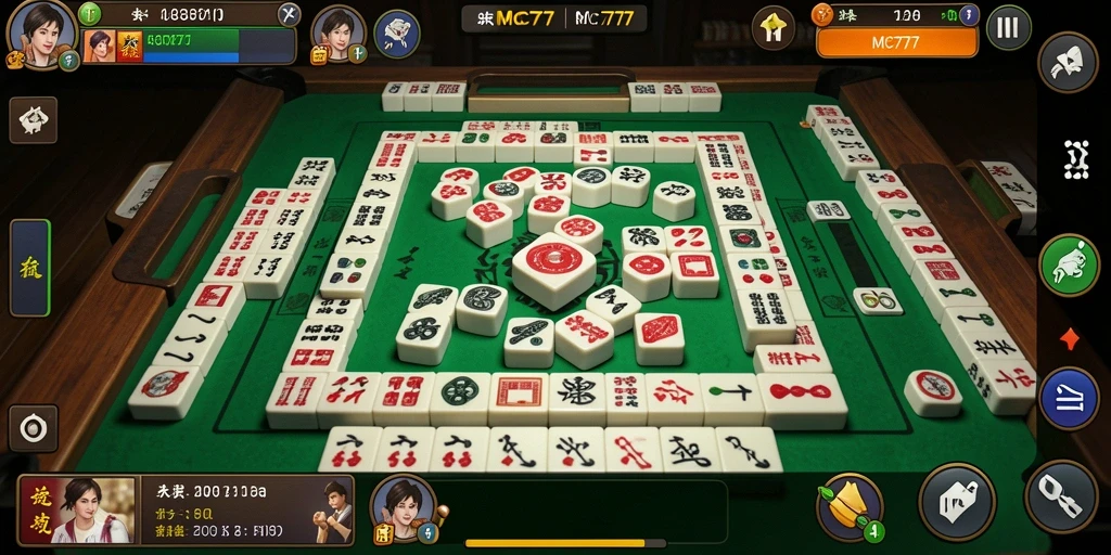 Tampilan gameplay Mahjong di MC777 yang menawan dan mengasyikkan.