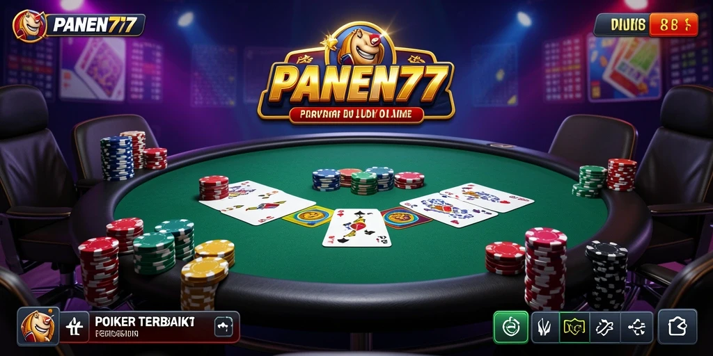Tampilan gameplay Poker yang seru dan mengasyikkan di PANEN77.