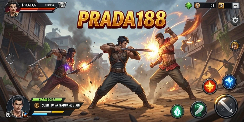 Gameplay Fighting intens dan menegangkan di PRADA188.