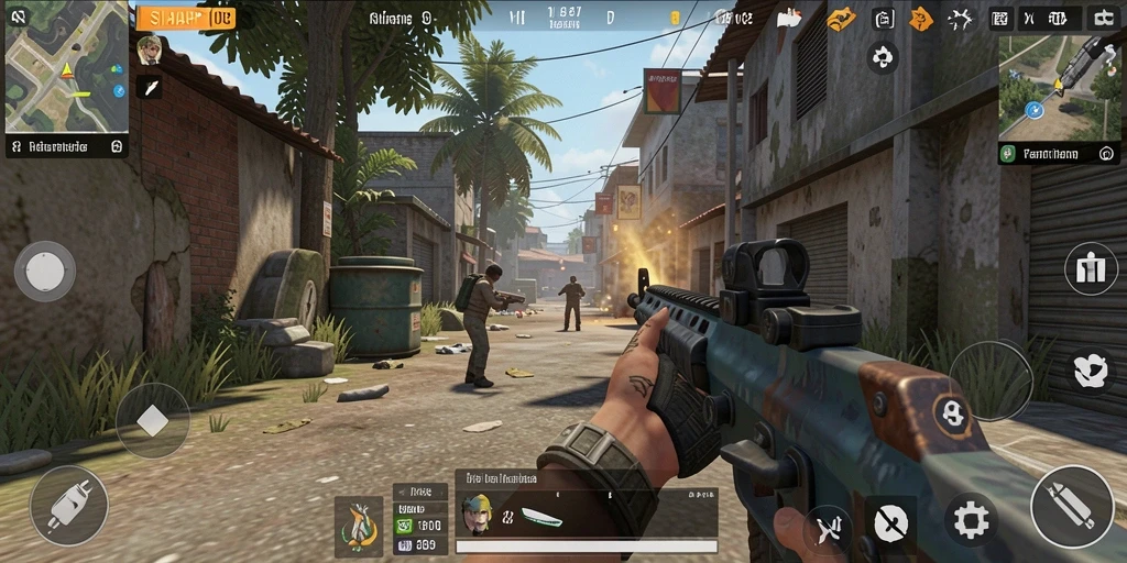 Tampilan mendebarkan gameplay SIAP108 dengan aksi tembakan intens.