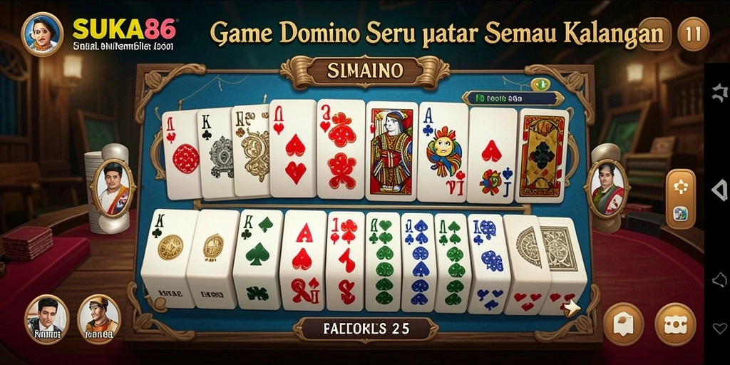Gameplay seru Domino di SUKA86 dengan teman-teman.