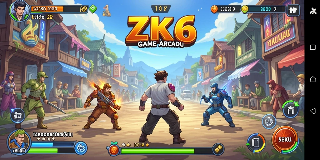 Tampilan gameplay ZK6 yang penuh aksi dan tantangan.