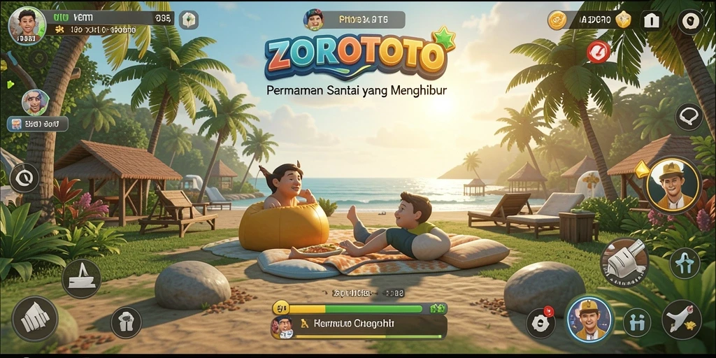 Tampilan gameplay menarik dari ZOROTOTO yang penuh warna.